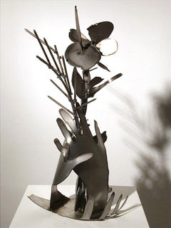 "Mother Earth" Steel Sculpture, Plasma Cut and Welded, Figurative