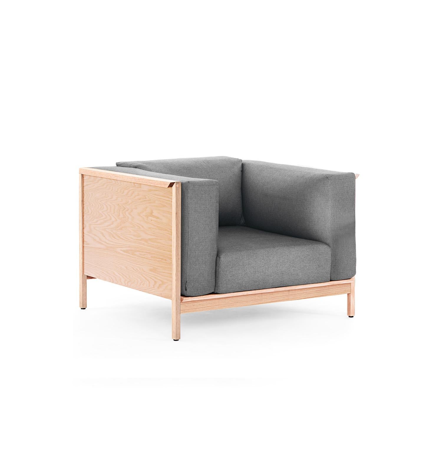 Modern Individual Confort, Mexican Contemporary Armchair by Emiliano Molina for Cuchara For Sale