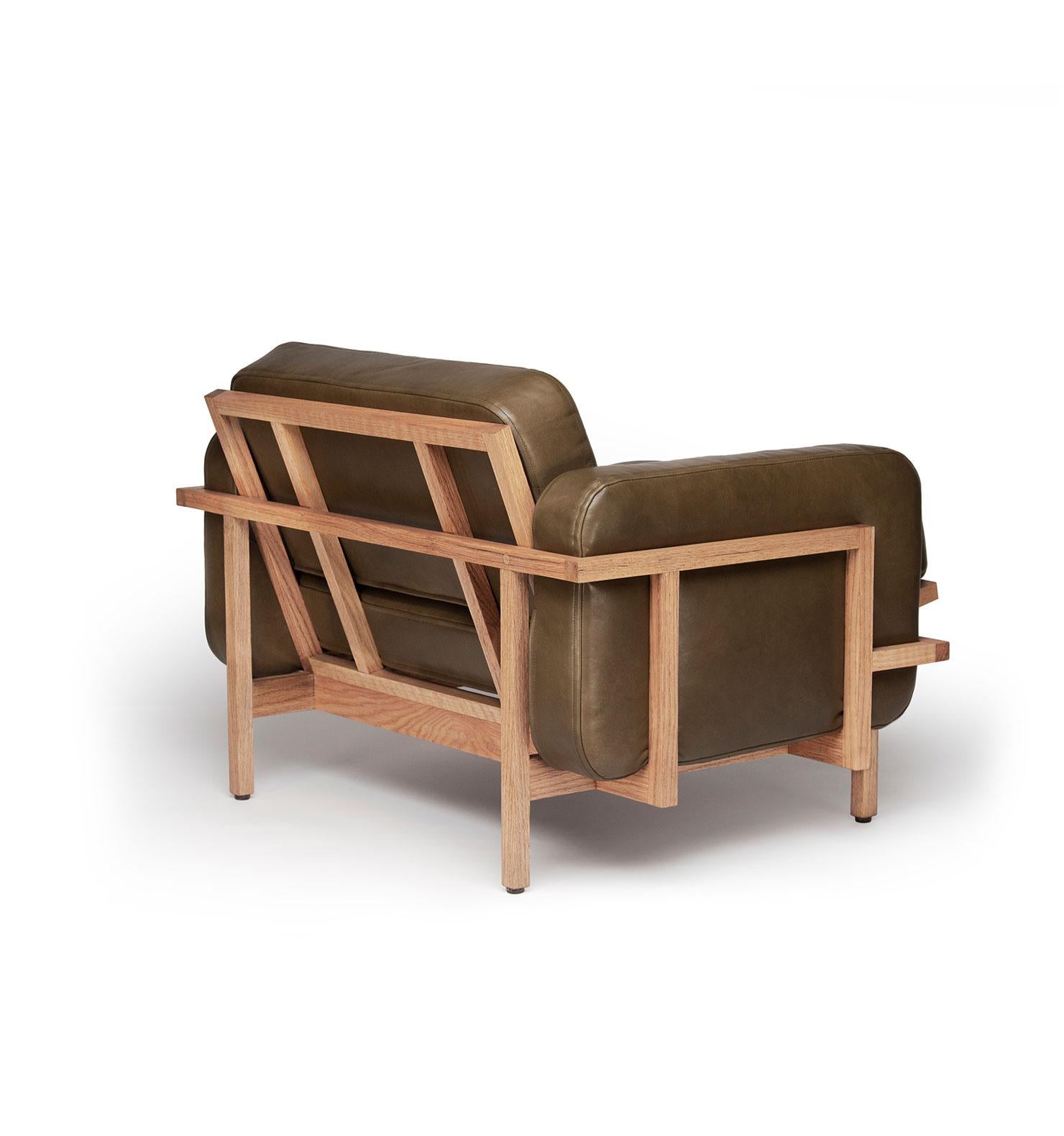 Modern Individual Lccc, Mexican Contemporary Armchair by Emiliano Molina for Cuchara For Sale