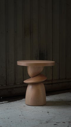 Individual Side Table, Stool or Nightstand in Solid Wood Finish