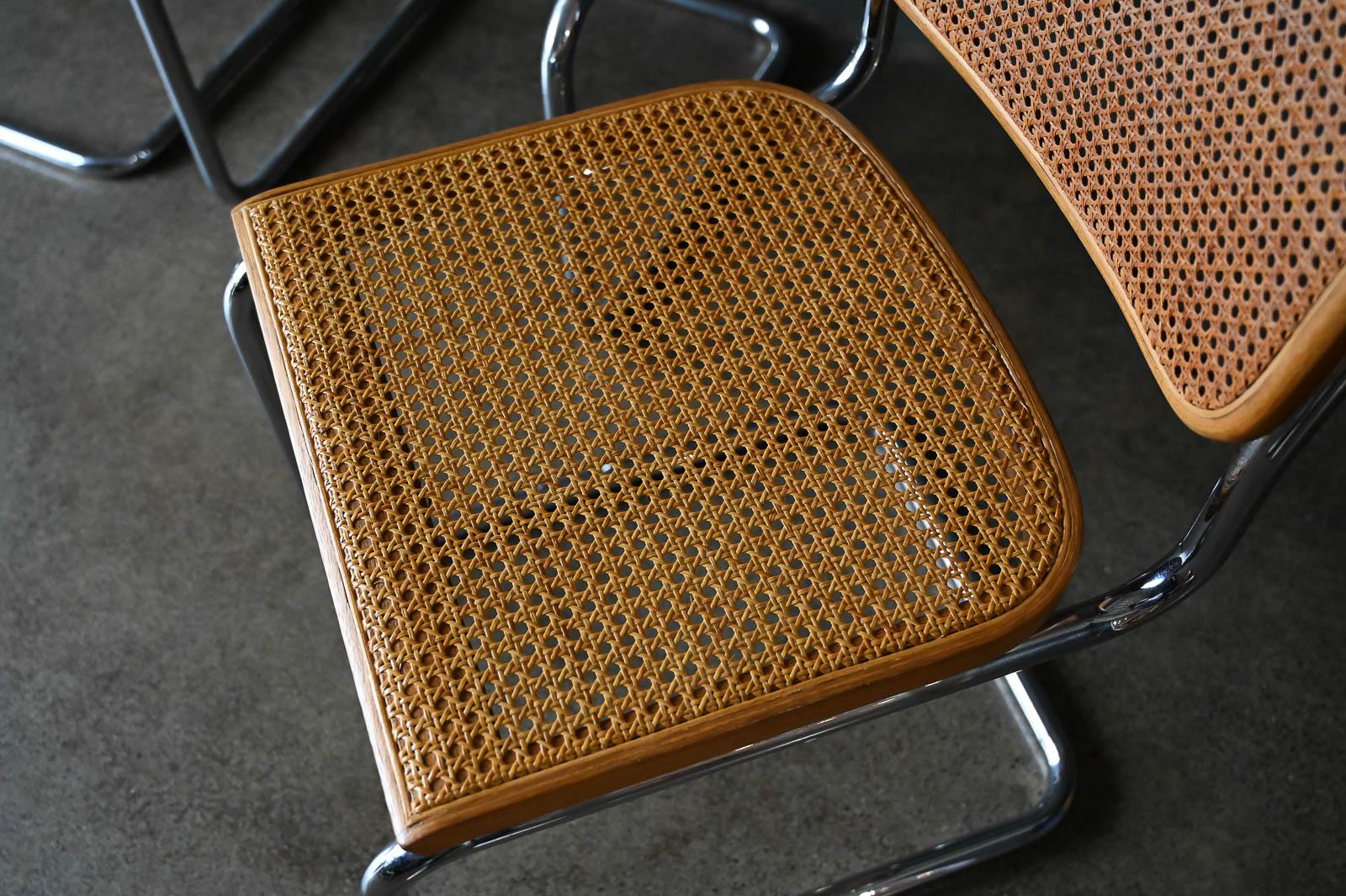 Individual Vintage Marcel Breuer for Knoll Cesca Dining Chairs, 1960 In Excellent Condition In Costa Mesa, CA
