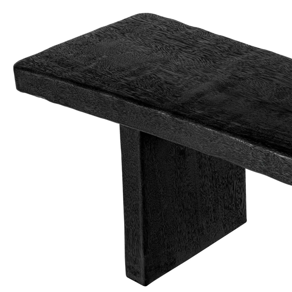 Mesa de centro larga derecha negra Indo Madera en venta
