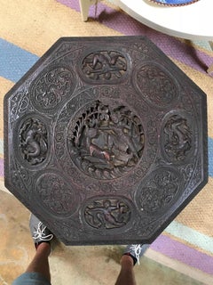 Indo-Chinese 19th Century Carved Table