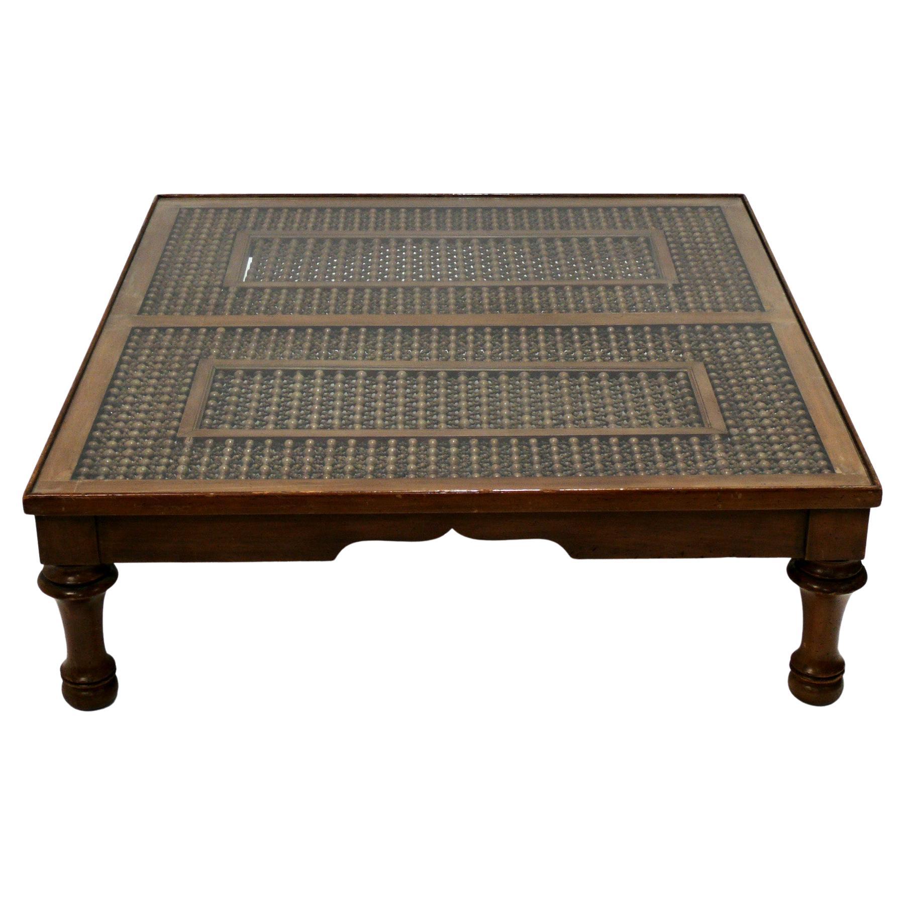 Indo Chinese Coffee Table Large Scale Architectural Element