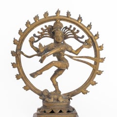 Indo-Nepali Brass Shiva Nataraja Sculpture