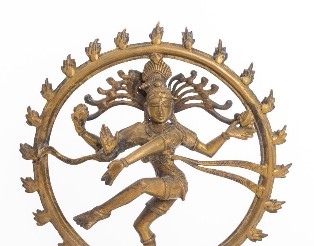 Anglo-Indian Indo-Nepali Brass Shiva Nataraja Sculpture