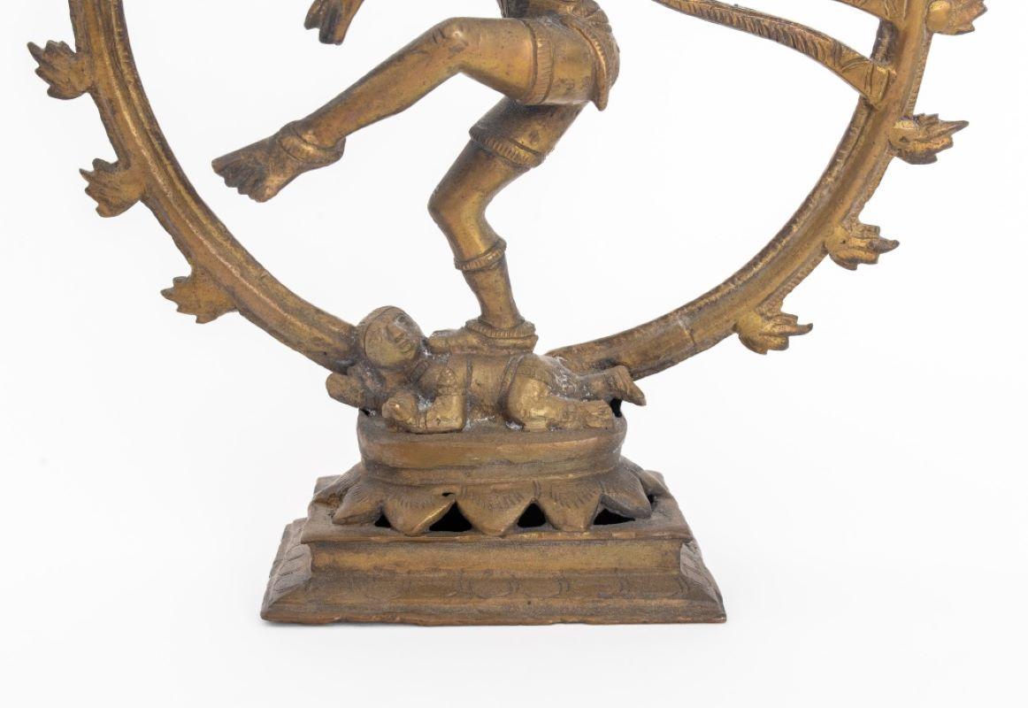 Indo-Nepali Brass Shiva Nataraja Sculpture In Good Condition In New York, NY