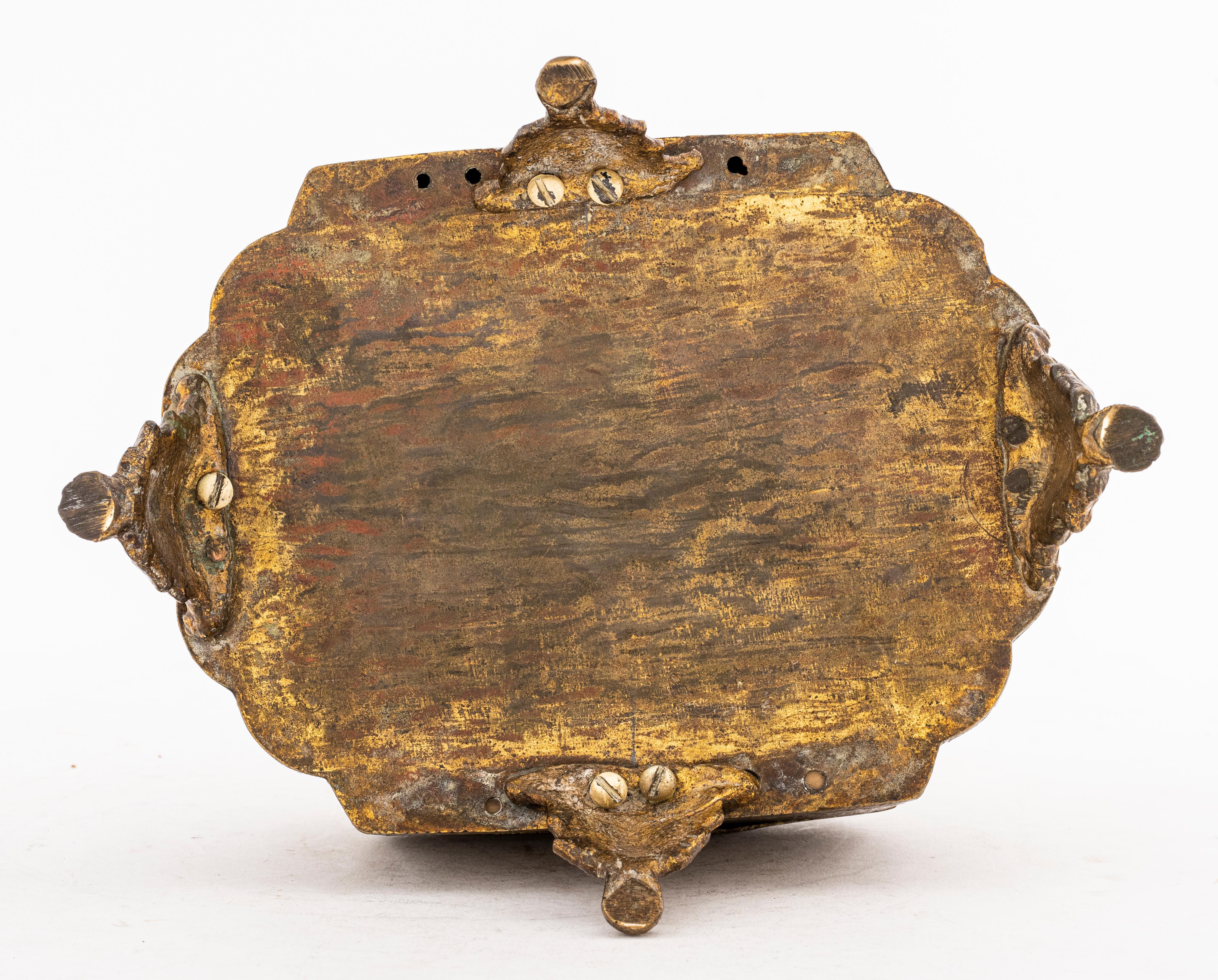 Indo-Persian Brass Box with Lid For Sale 9