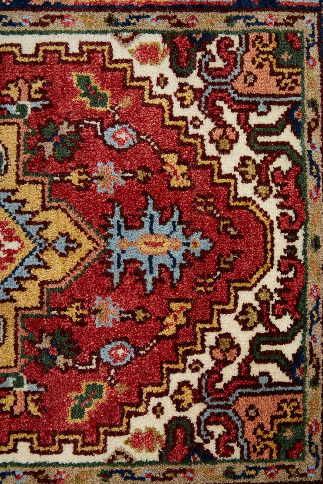 Indo Persian Heriz Serapi Design Runner For Sale 8