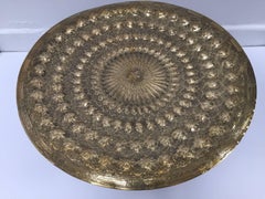 Indo Persian Mughal Brass Metal Tray