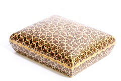 Indo-Persische Sadeli Mikro-Mosaik-Knocheneinlegearbeit Dekorative Box