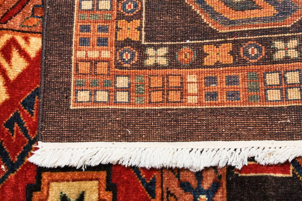 Wool Indo-Persian Shiraz with Modern Tribal Design