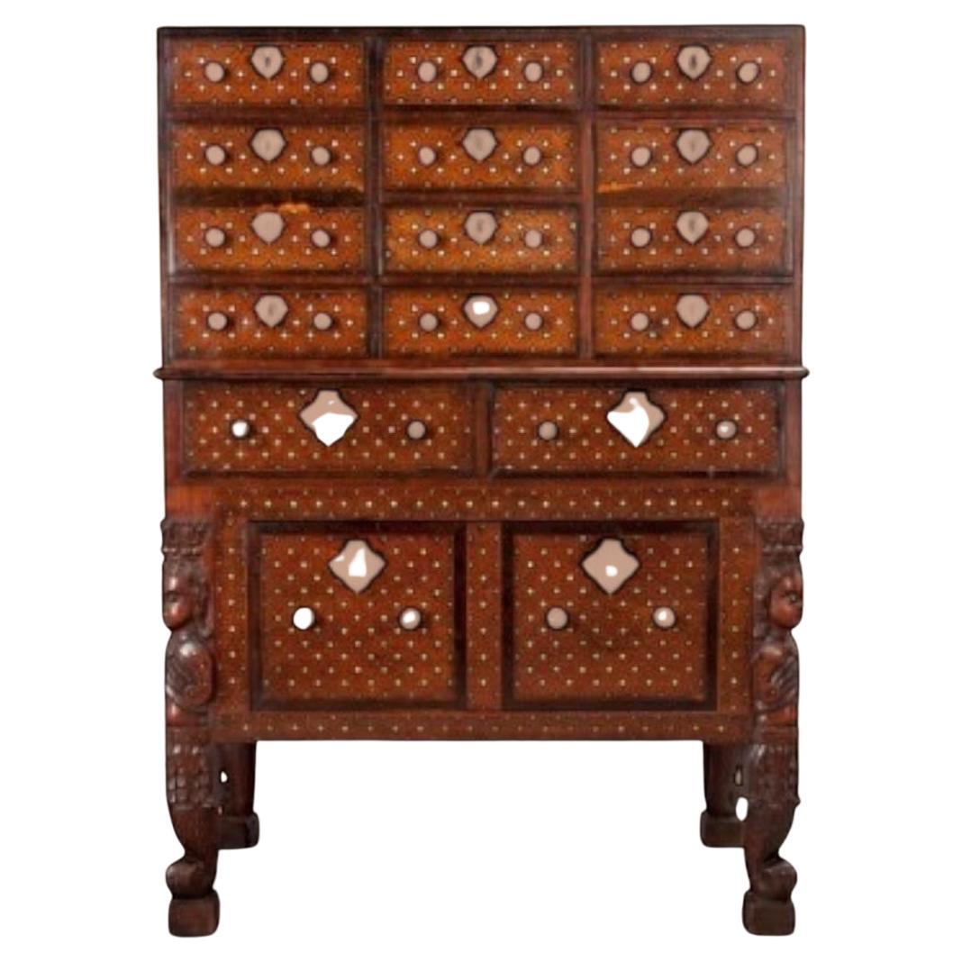 Indo Portuguese, Goa, 17th century  ‘Contador’ Cabinet For Sale