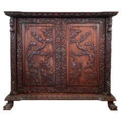 Indochinese Buffet Hand-Carved Ironwood 19th Century