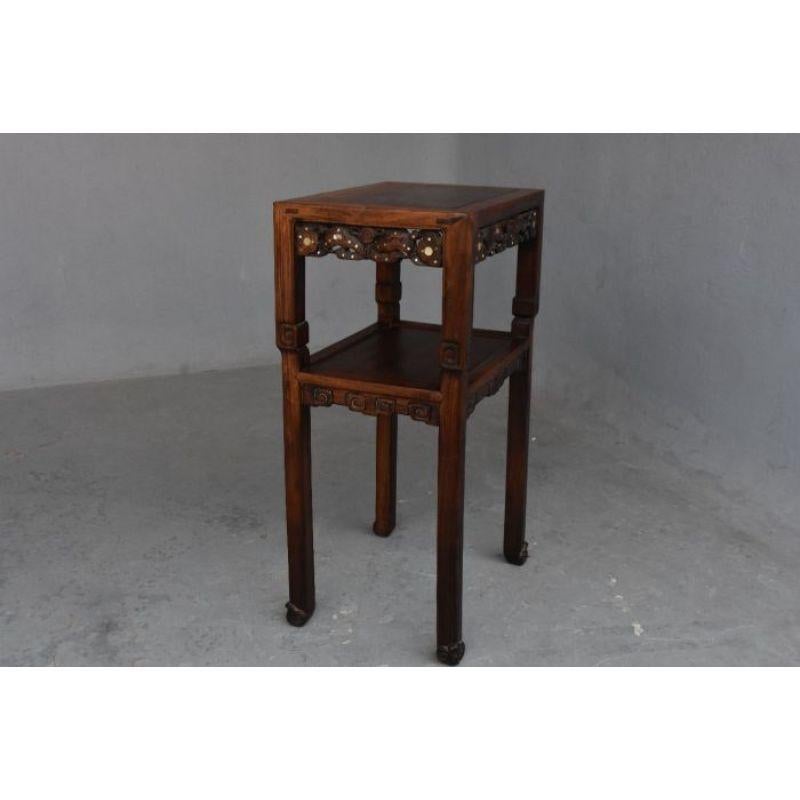 Indochinese 19th century stand in exotic wood. Finely sculpted with inlays measuring 80 cm high for a width of 45 m and a depth of 34 m.

Additional information:
Style : Asian
Material: Lacquer
Dimension: 45 W x 34 D x 80 H cm.
   