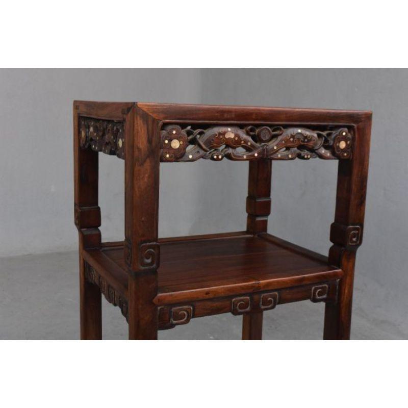 Lacquer Indochinese Stand 19th Century, Wooden Top For Sale