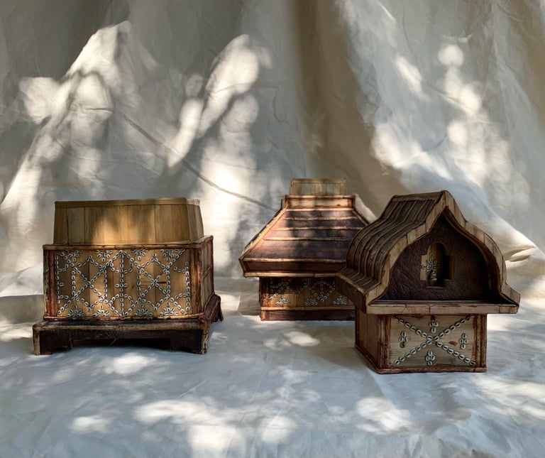 Indonesia Palm Leaf Box, Mathura Island For Sale at 1stDibs