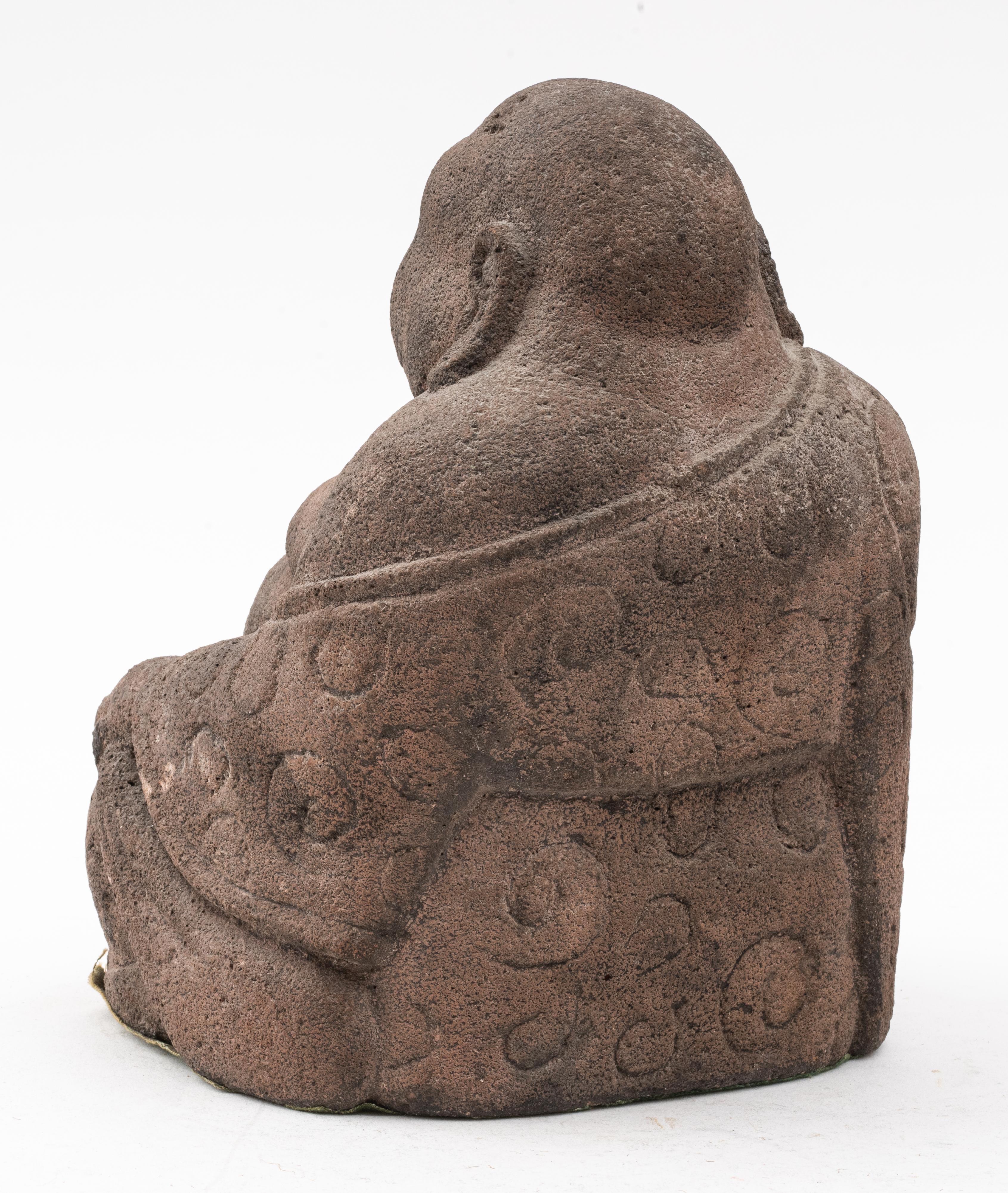Indonesian Andesite Sculpture of Kubera In Good Condition In New York, NY