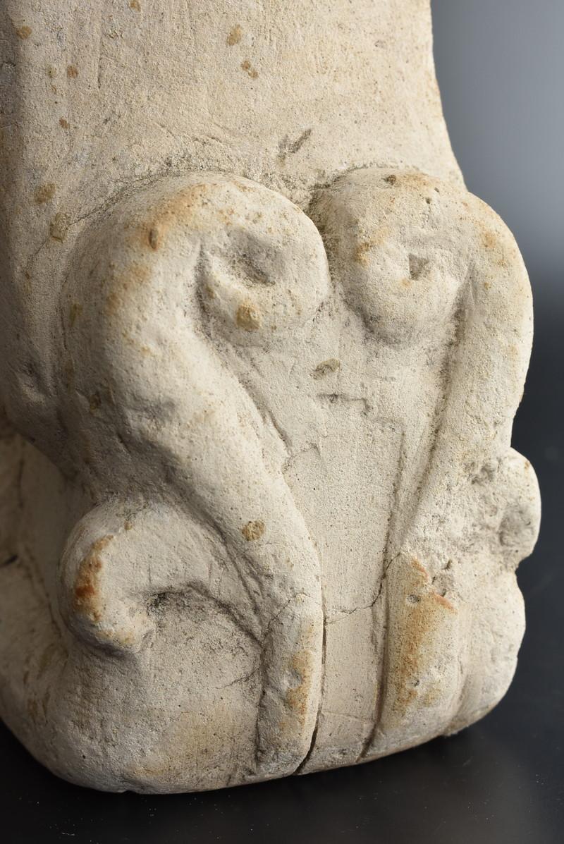 Indonesian Antique Monkey Stone Sculpture Figurine / around 19th Century 6