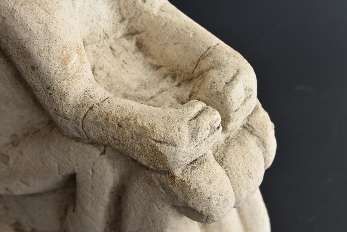 Indonesian Antique Monkey Stone Sculpture Figurine / around 19th Century 2