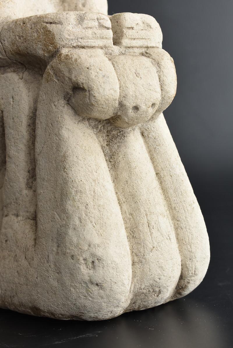 Indonesian Antique Monkey Stone Sculpture Figurine / around 19th Century 3