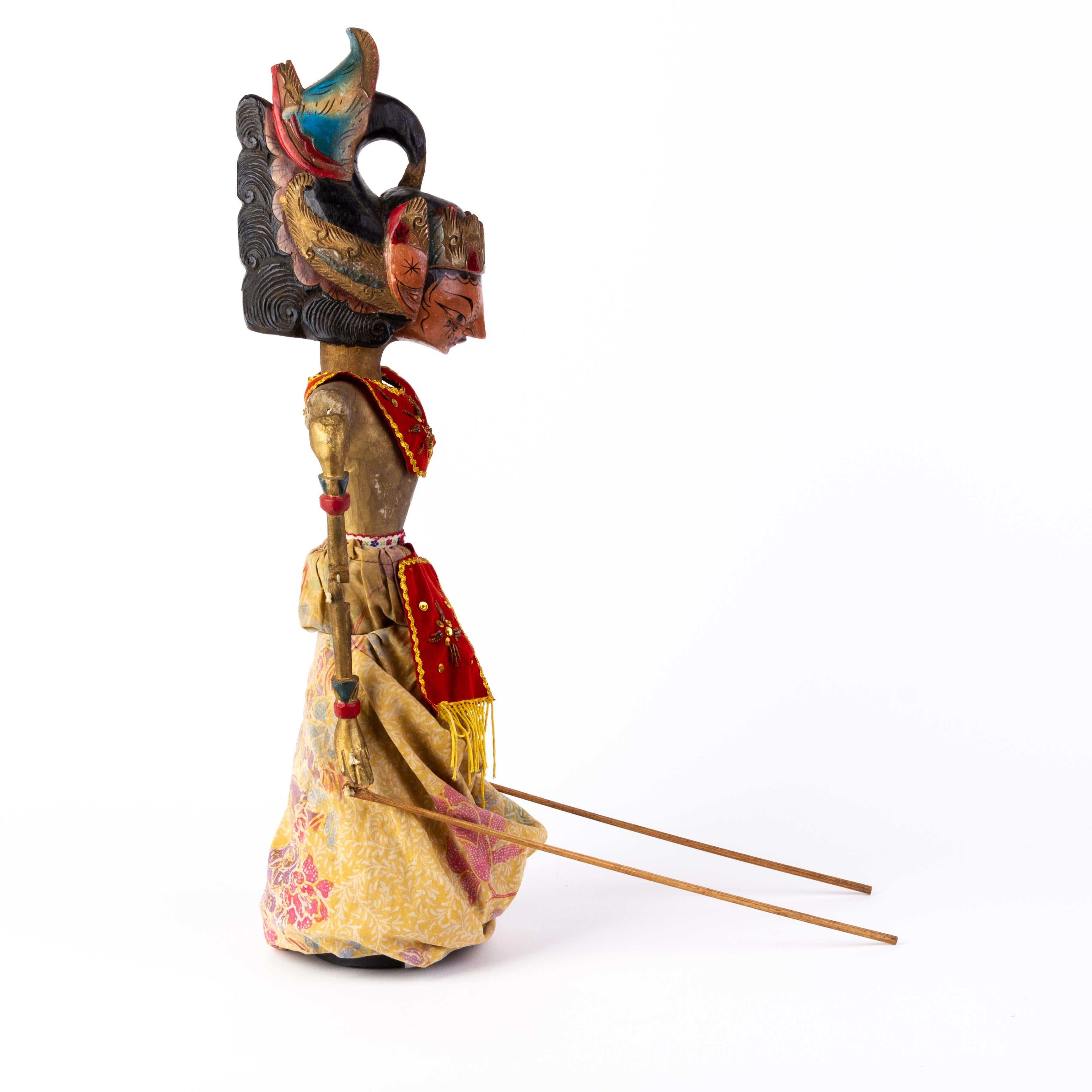 indonesian wooden puppets