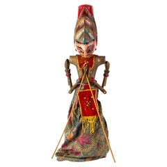 Indonesian Balinese Carved Wood Wayang Marionette 