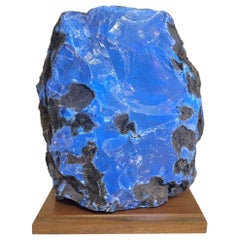 Huge Indonesian blue amber, reactive to U.V rays