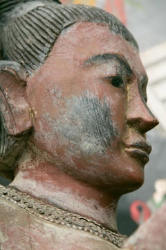 Indonesian Carved Figure on Horse