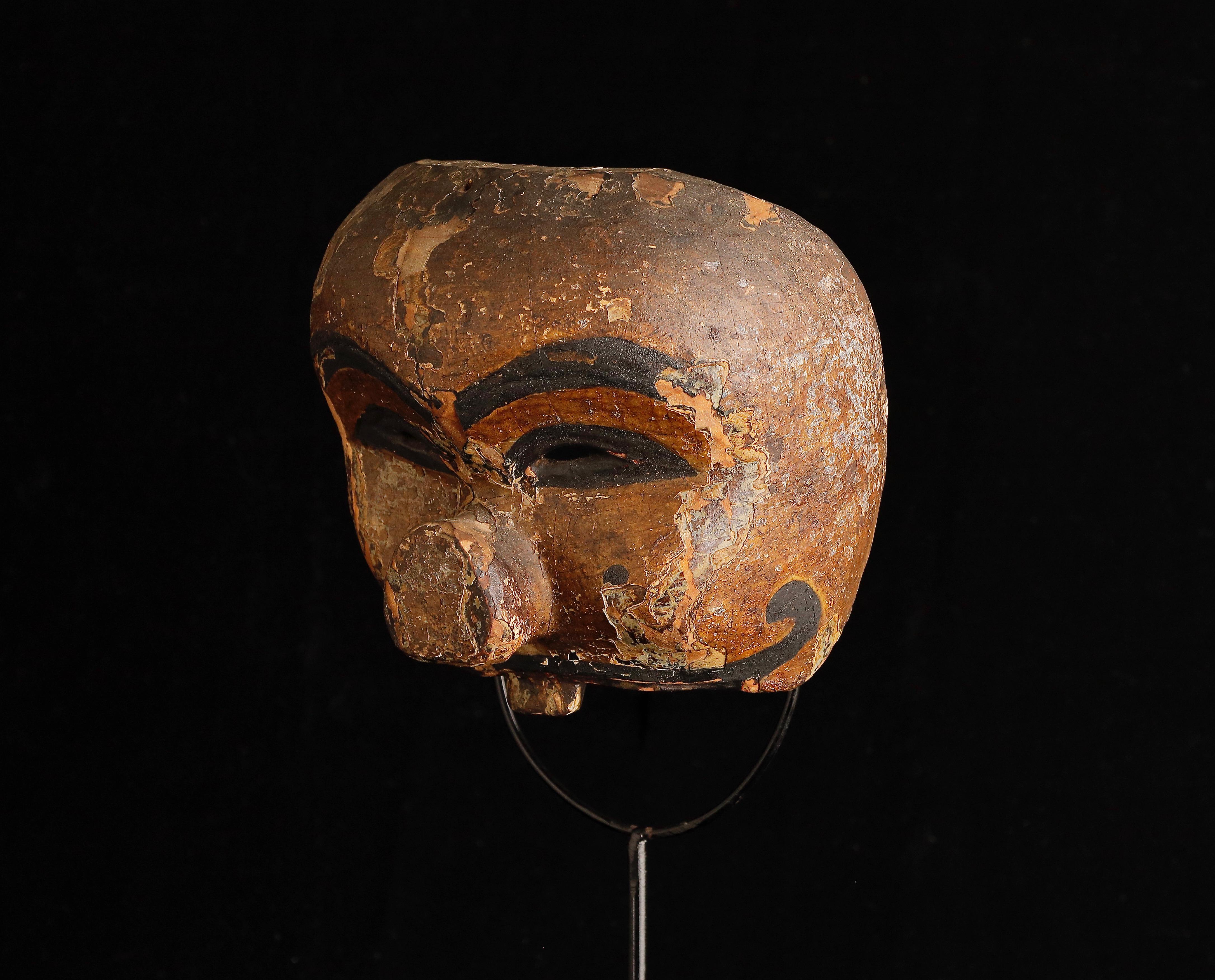 Indonesian Ceremonial Performance Mask, 19th Century For Sale 1