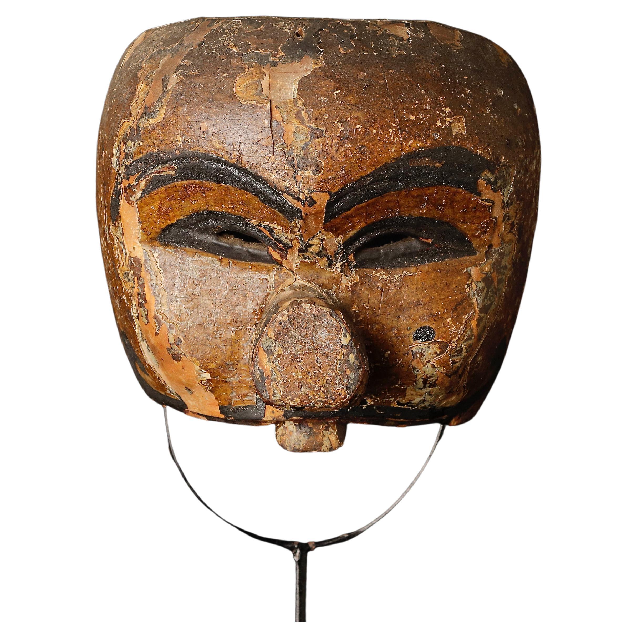 Indonesian Ceremonial Performance Mask, 19th Century For Sale
