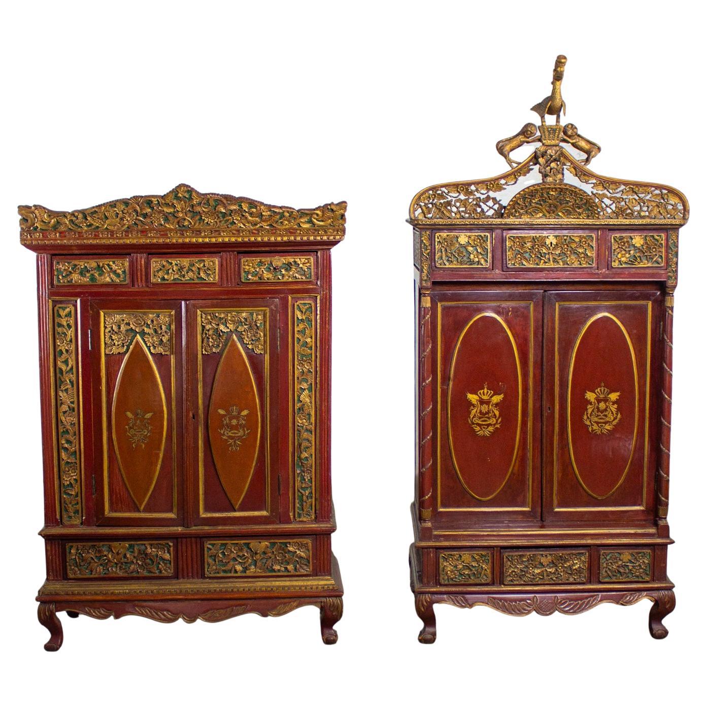 Patinated Case Pieces and Storage Cabinets