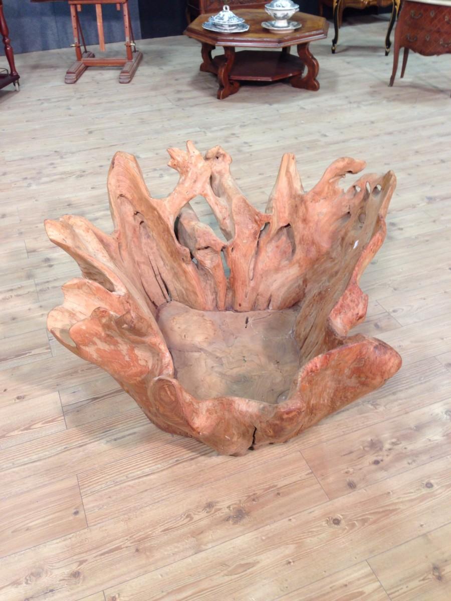 Indonesian Planter in Teak Wood, 20th Century For Sale 1
