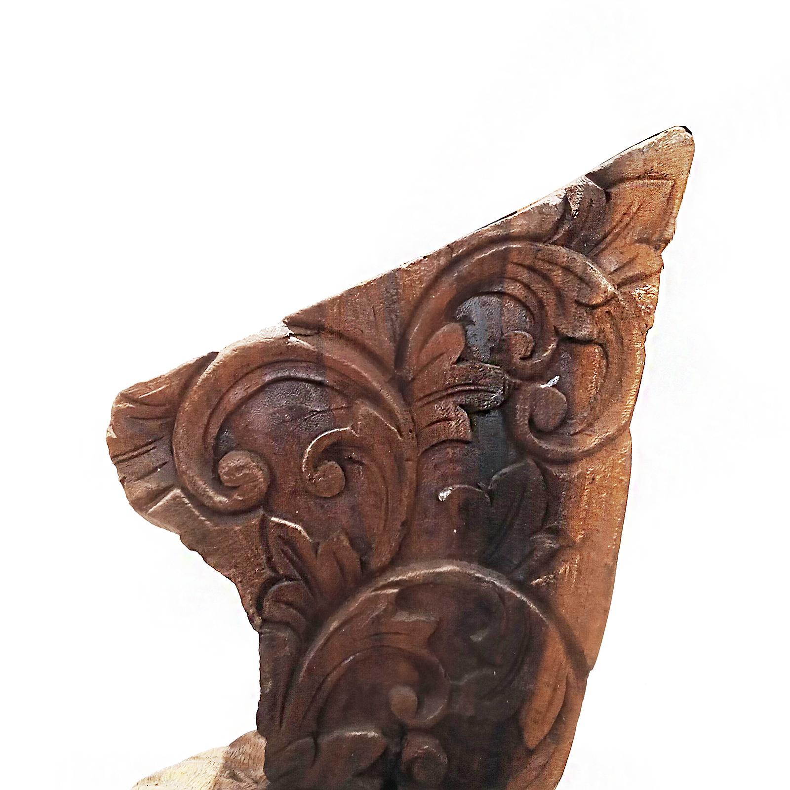 Indonesian Reclaimed Wood Sculpture, Wing-Shaped For Sale 4