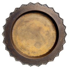 Indonesian Round Brass Tray