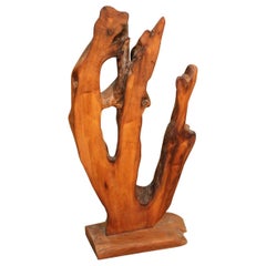 Indonesian Sculpture in Aquatic Root Wood, 20th Century