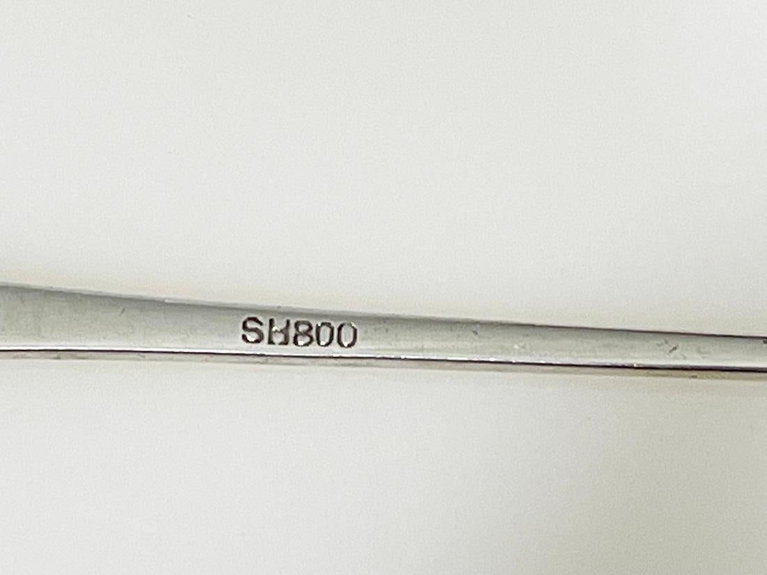 20th Century Indonesian Silver Yogya long spoons made by Sastro Sukarto