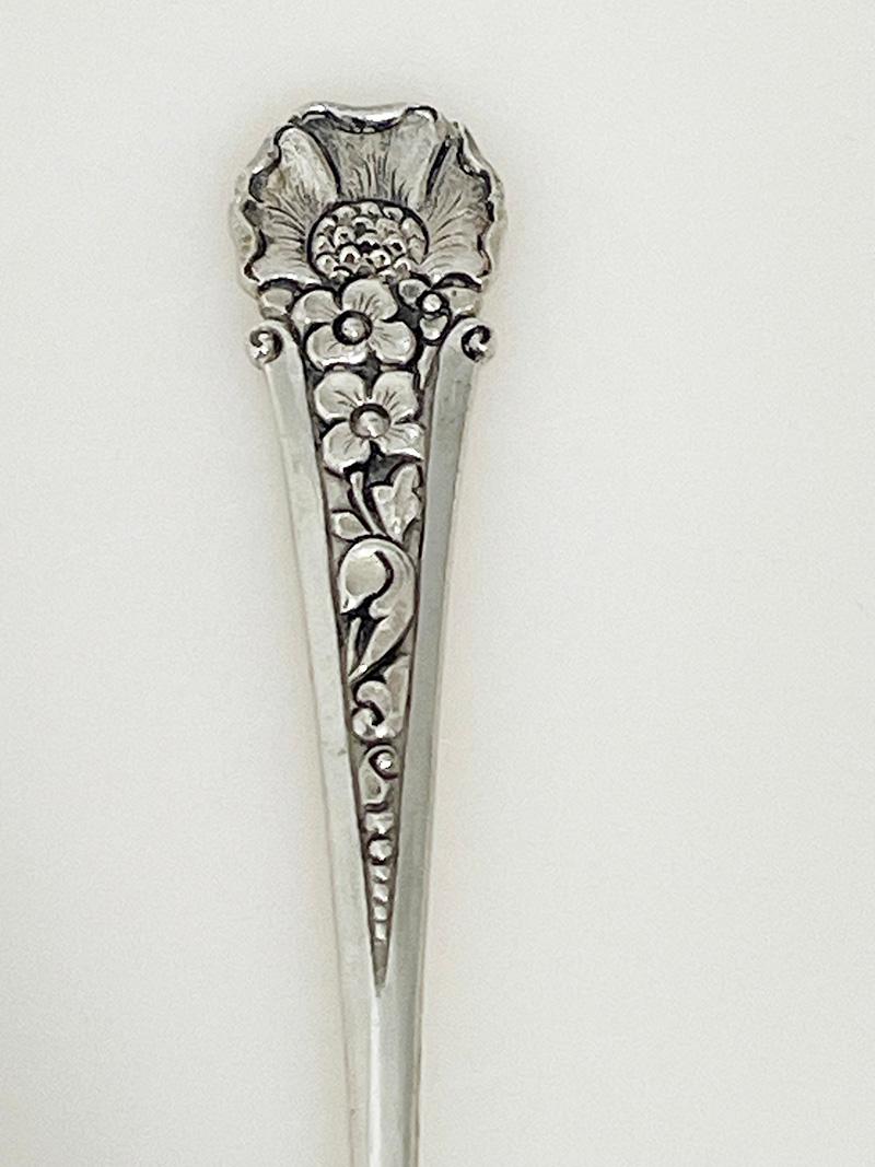 Indonesian Silver Yogya long spoons made by Sastro Sukarto 1