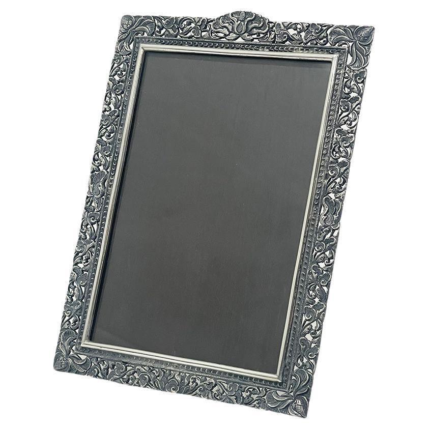 Indonesian Silver Yogya picture frame, 1930s For Sale
