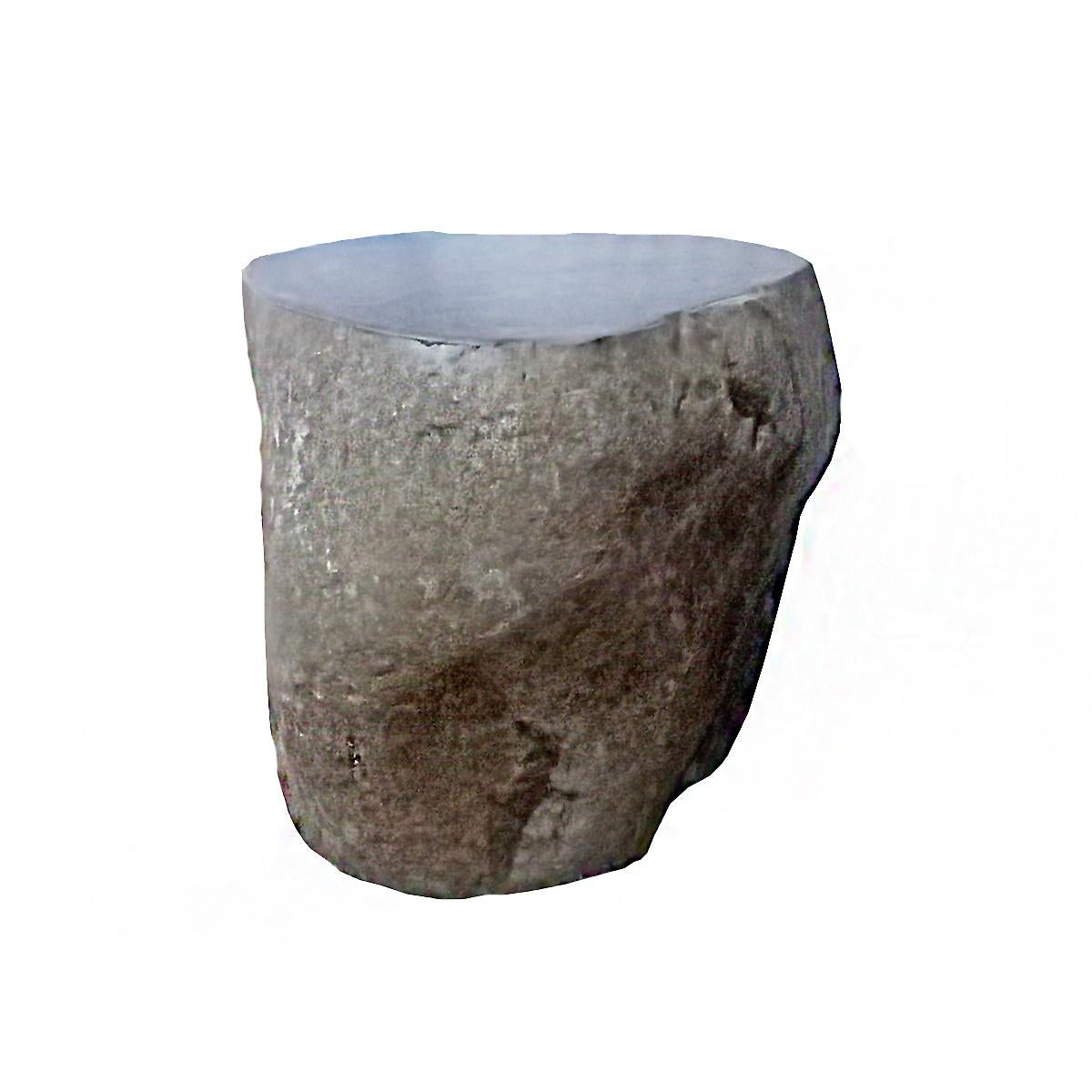 Contemporary Indonesian Stone End Table For Sale