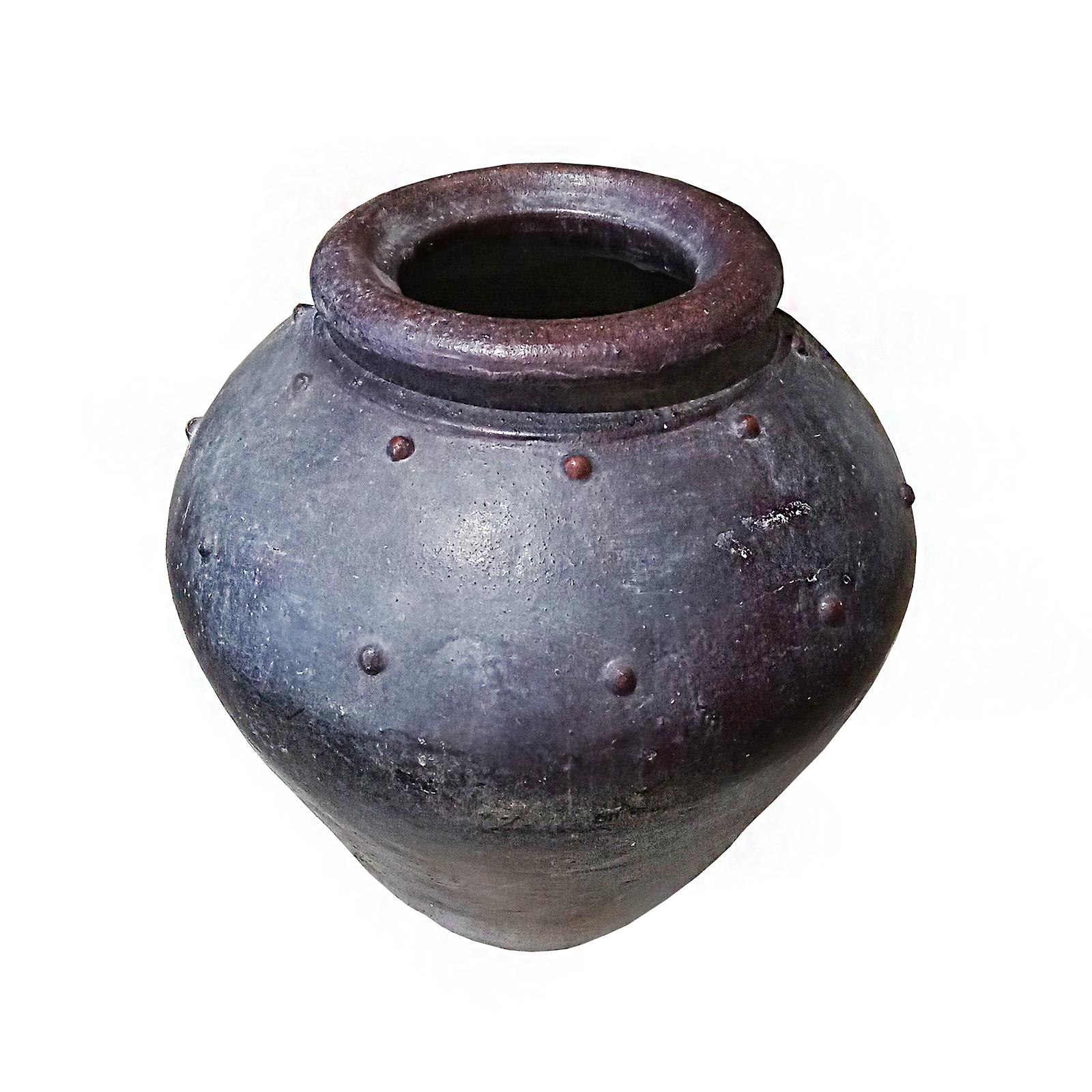 Terracotta Jar / Vase from Indonesia, Glazed 1