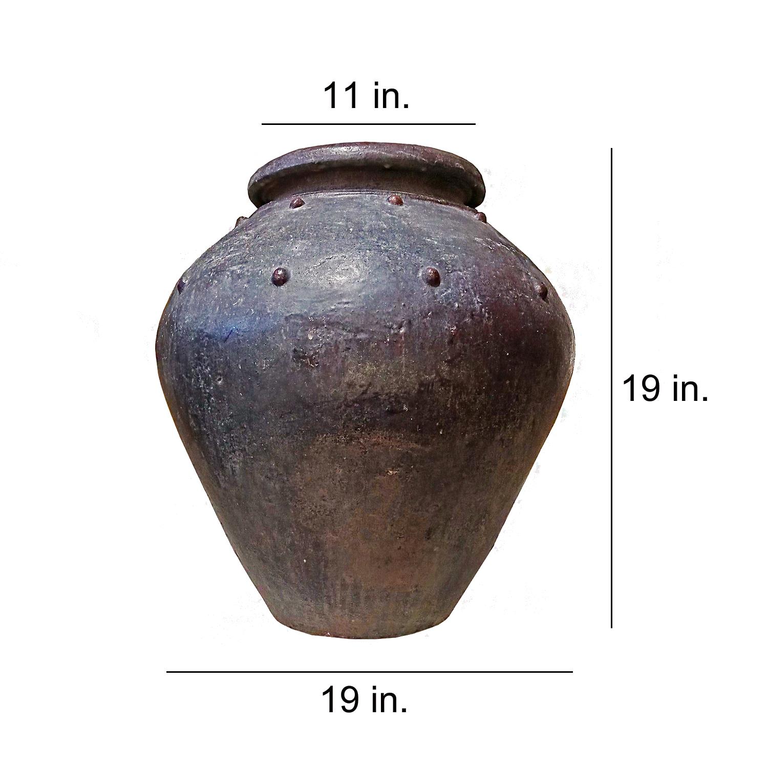 Terracotta Jar / Vase from Indonesia, Glazed 5