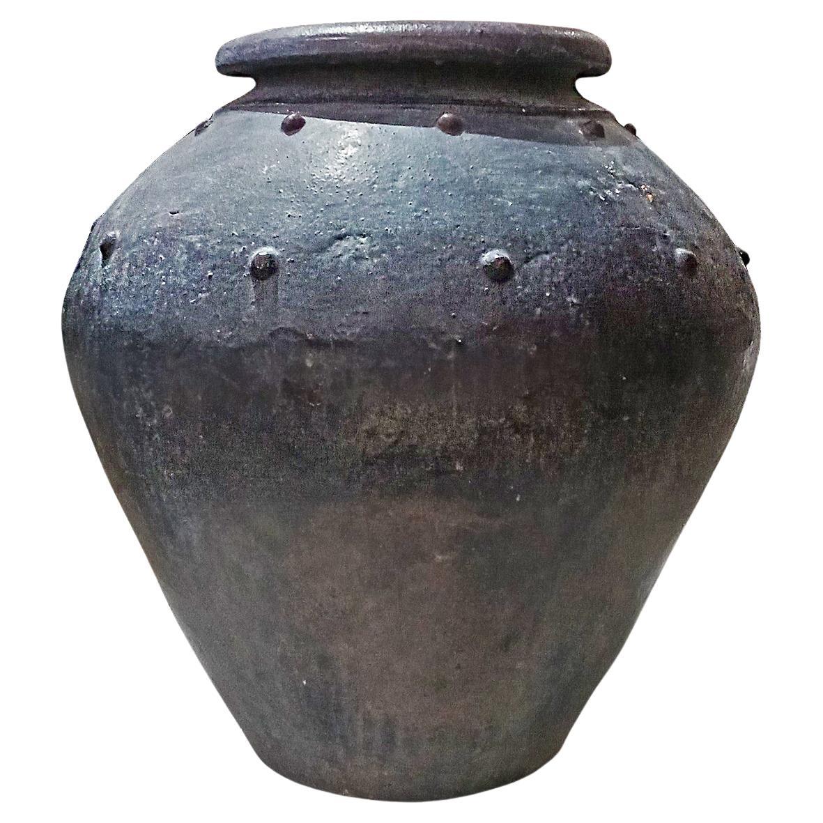 Terracotta Jar / Vase from Indonesia, Glazed