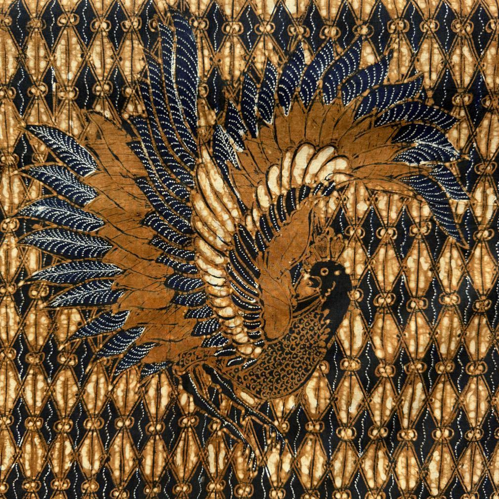 Folk Art Indonesian Vintage Kain Batik Tulis, Solo (Surakarta), Java, 1960. For Sale