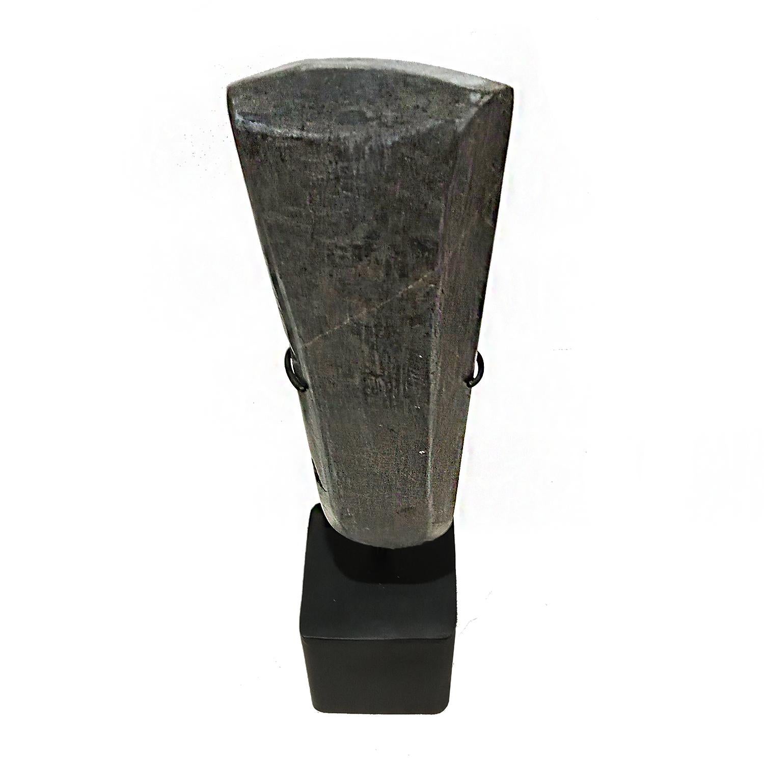 Indonesian Volcanic Stone Blade, Mounted For Sale 2