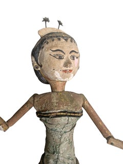 Puppet indonésien de « Wayang Golek » en forme d'ombre, Java, Indonésie, début du 20e siècle