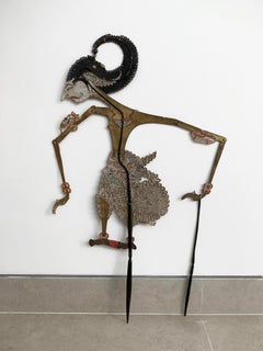 Marionetta d'ombra indonesiana "Wayang Kulit", Giava, Indonesia, inizio XX secolo