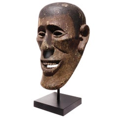 Indonesian Wood Helmet Mask, Sumatra, Toba Batak