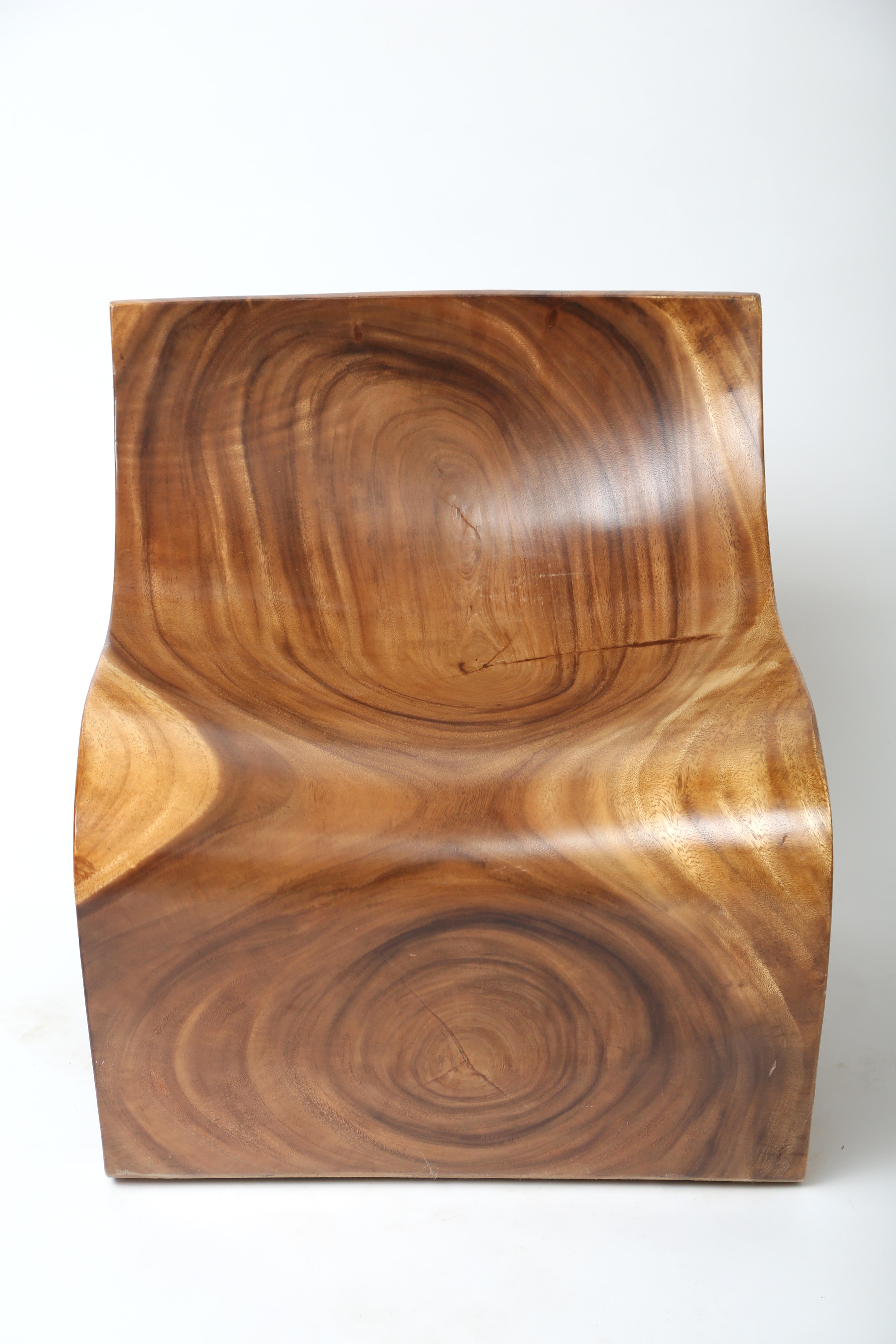 Indonésien Chaise Looping en bois indonésien en vente
