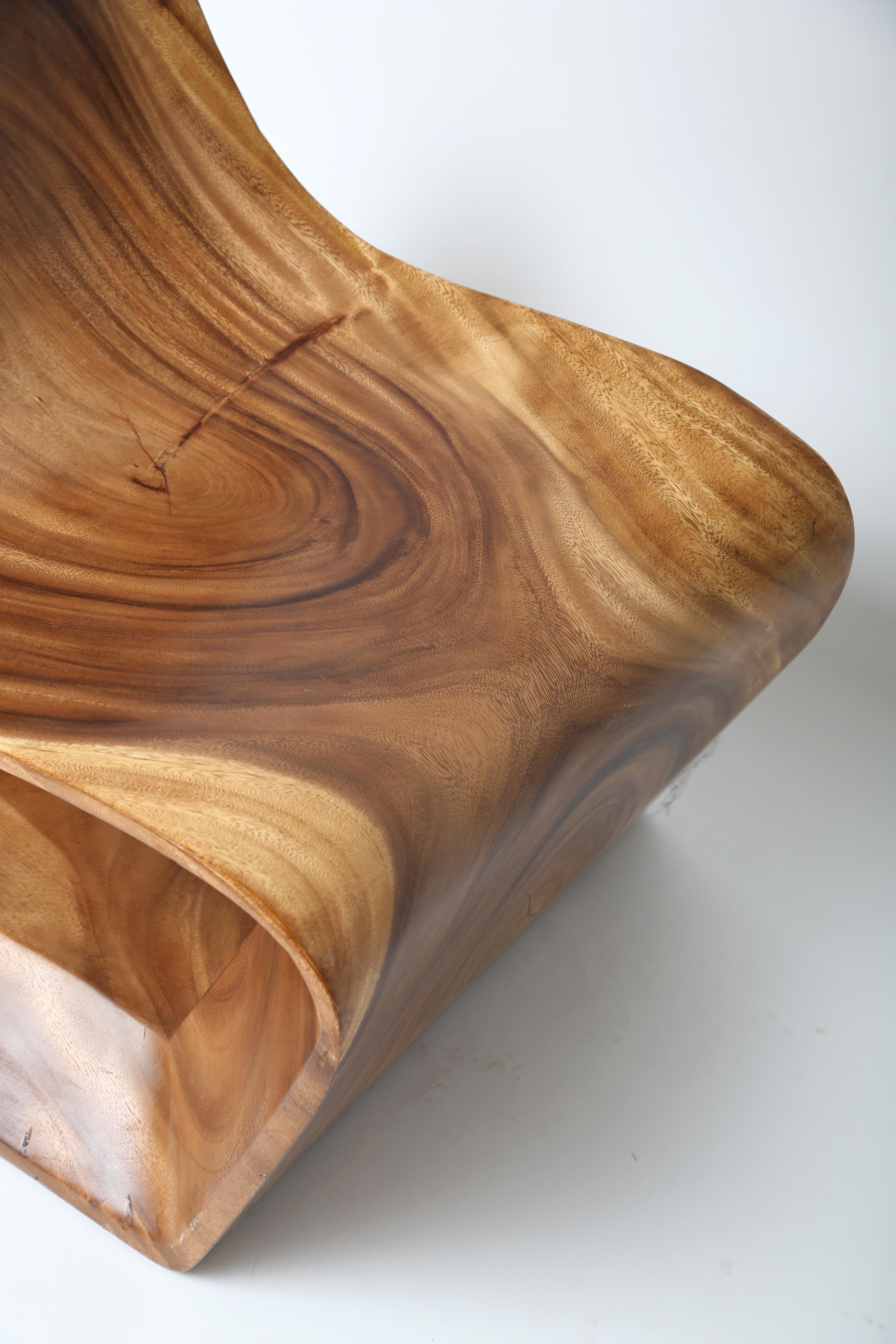 Fin du 20e siècle Chaise Looping en bois indonésien en vente